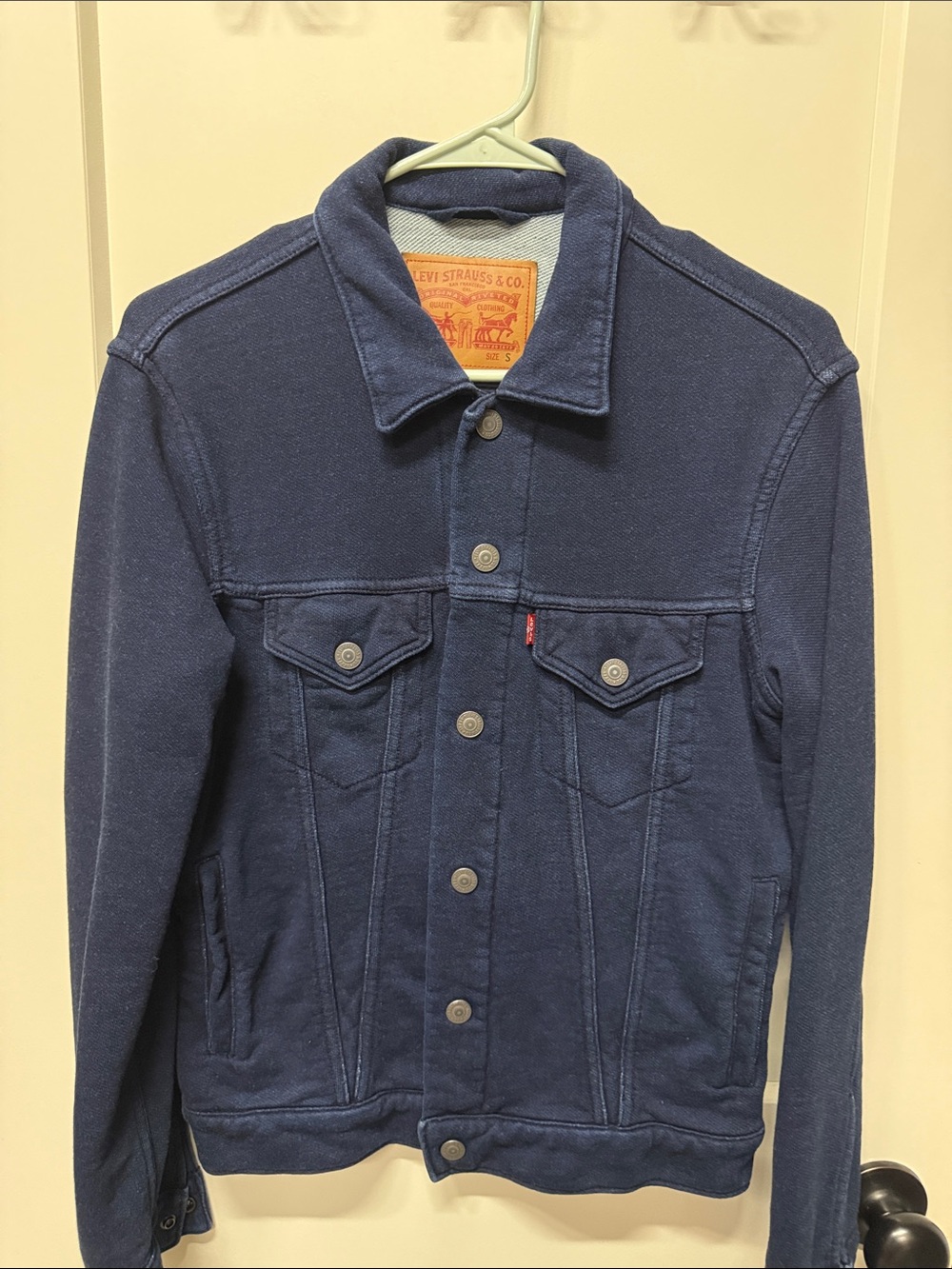 Levi's Dark Navy Button-Front Trucker Jacket